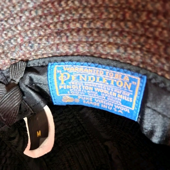 Vintage Pendleton Mens Virgin Wool Fedora Hat Size Medium USA - Picture 2 of 4